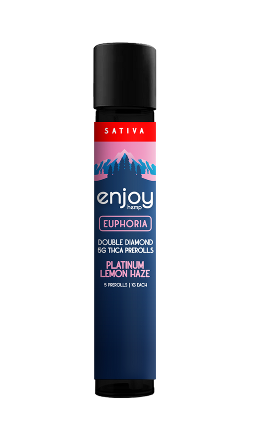 Enjoy Hemp 5g Sativa Platinum Prerolls | Euphoria (Lemon Haze)