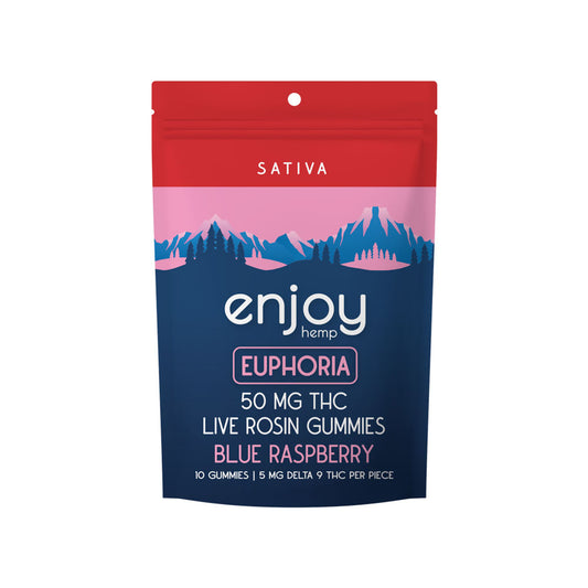 Enjoy Hemp Live Resin D9 THC Gummies | Euphoria (50mg)