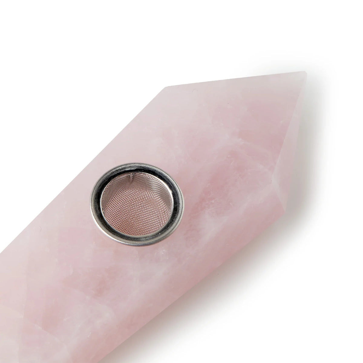 Astral Project Gemstone Jewel Pipe | Rose Quartz