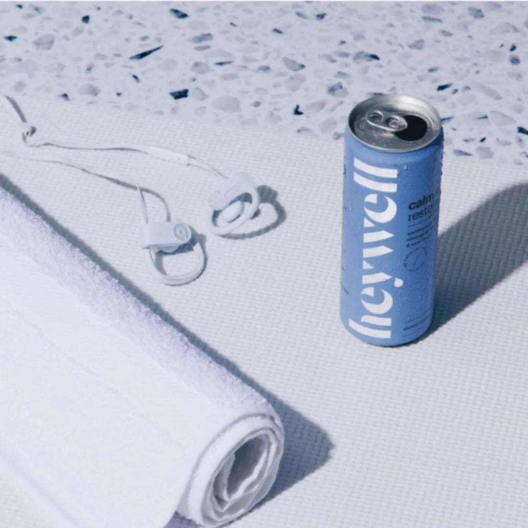 Heywell Calm + Restore Sparkling Blackberry Ginger Water