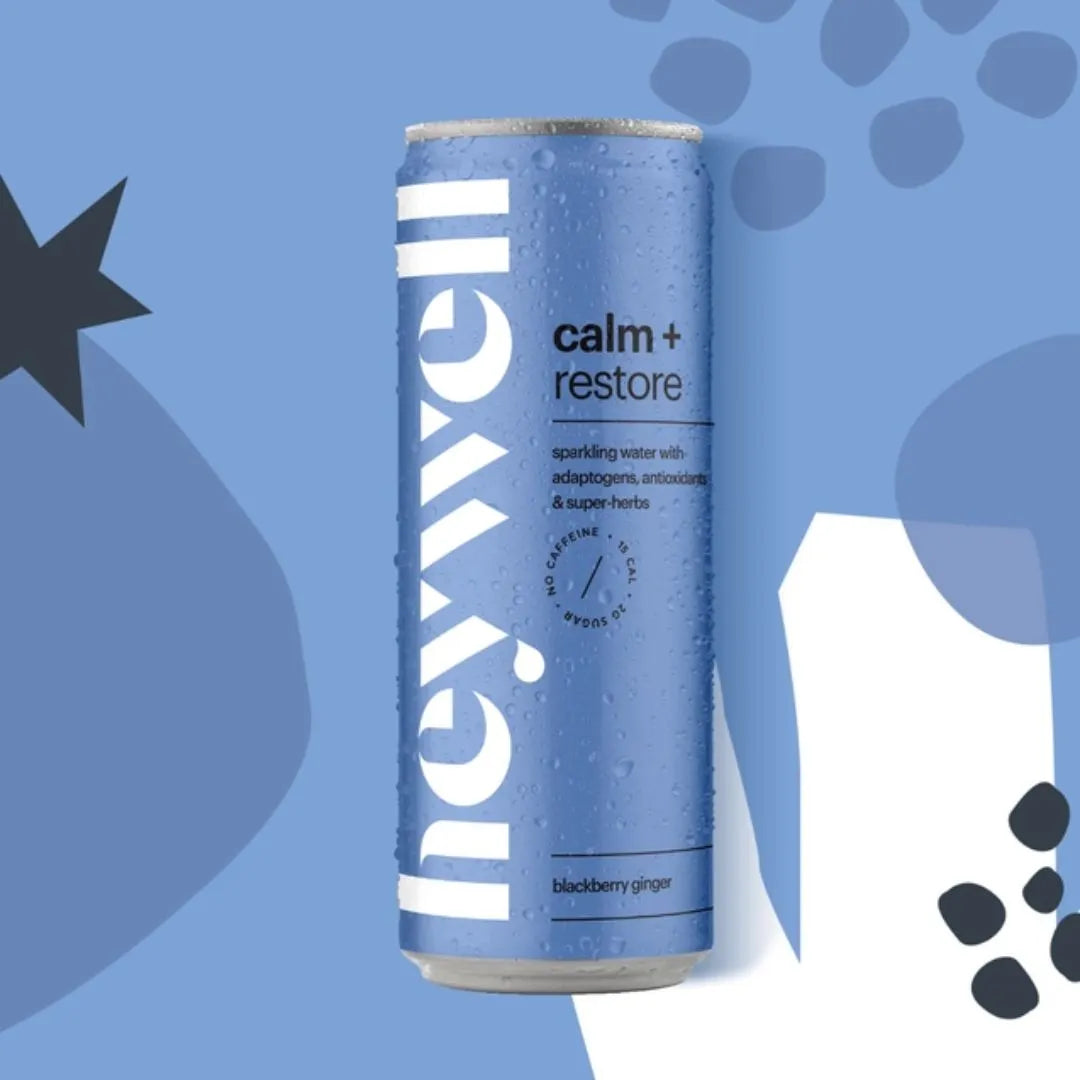 Heywell Calm + Restore Sparkling Blackberry Ginger Water