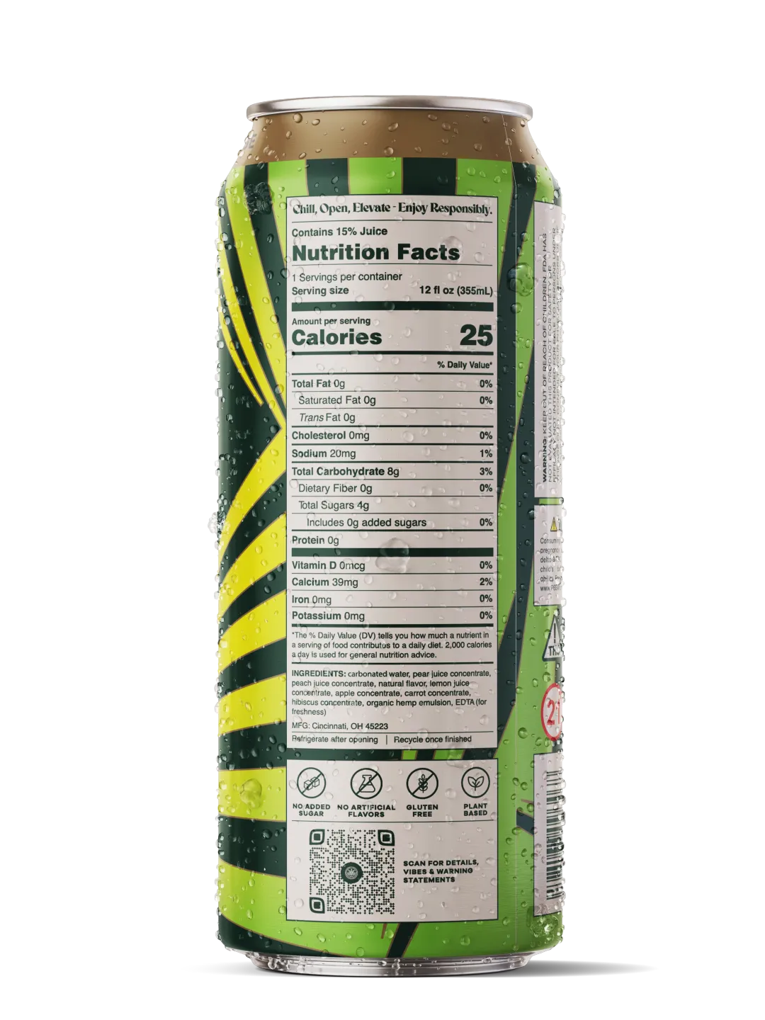 Hippie Water 10mg D9 THC Drink | Garden Party
