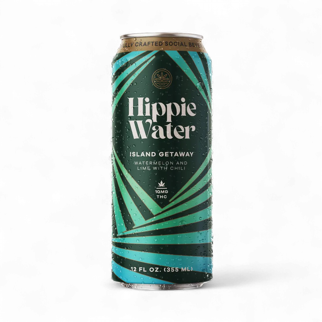 Hippie Water 10mg D9 THC Drink | Island Getaway