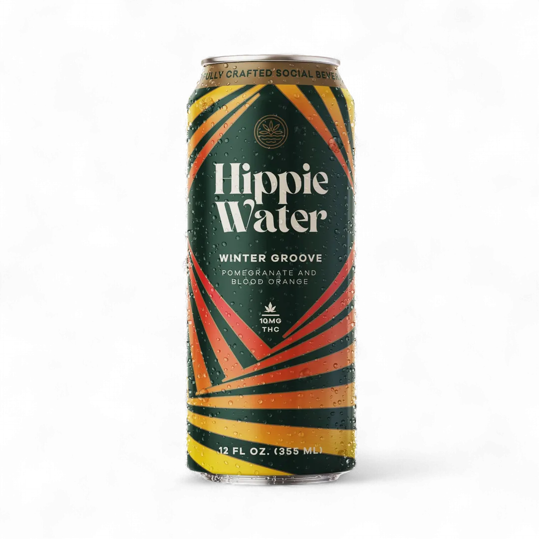 Hippie Water 10mg D9 THC Drink | Winter Groove