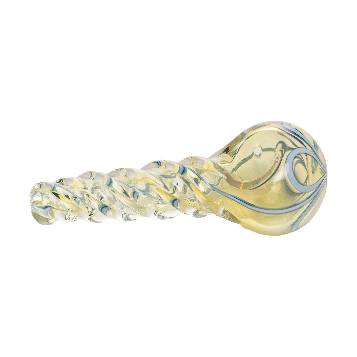 Human Grade Twist Glass Rainbow Spoon Pipe