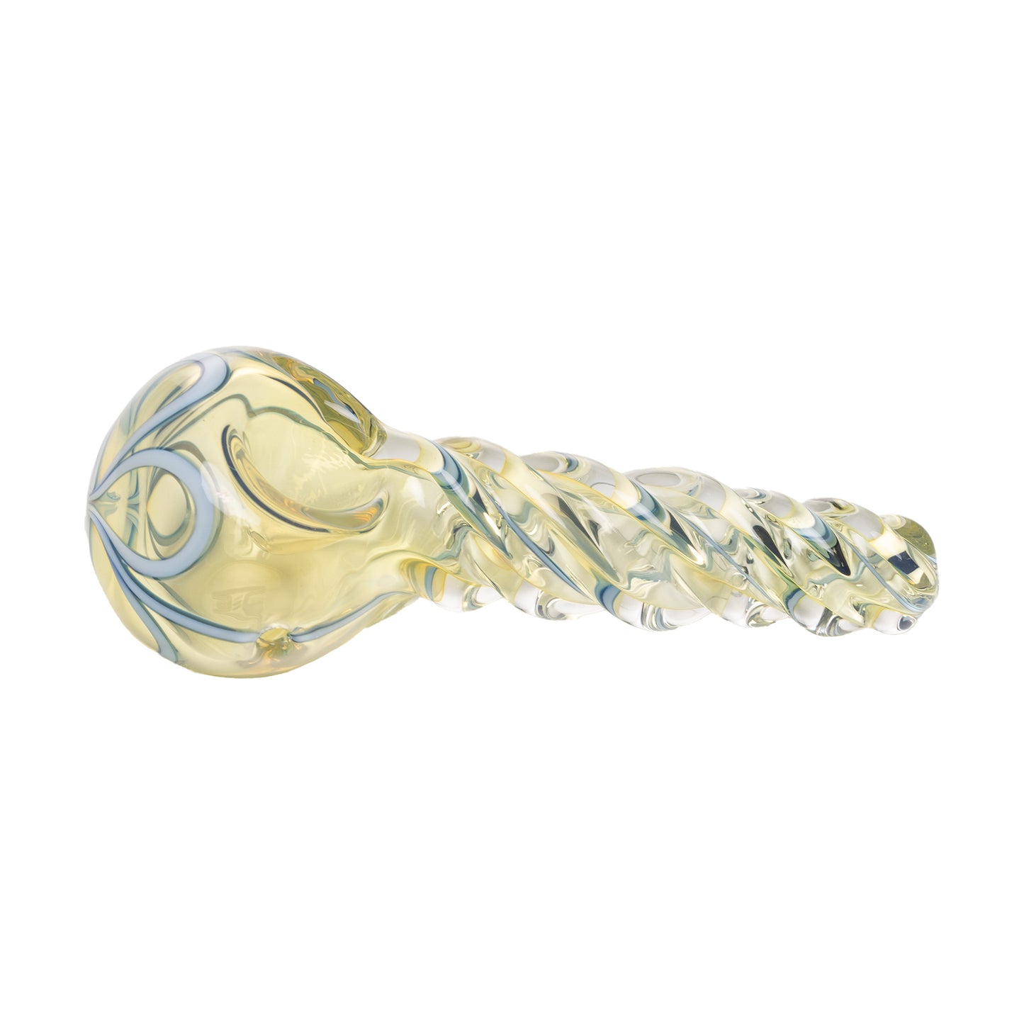 Human Grade Twist Glass Rainbow Spoon Pipe