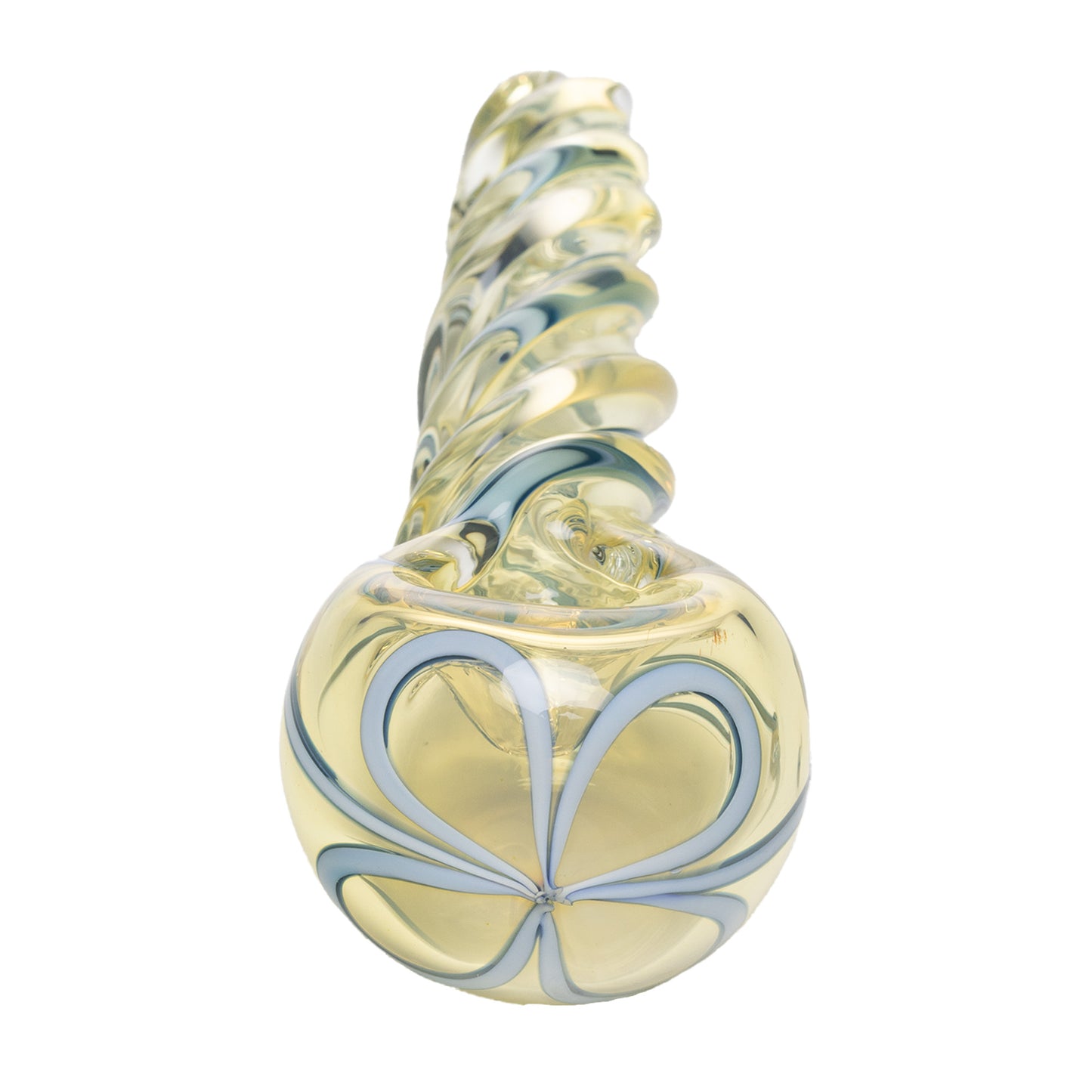 Human Grade Twist Glass Rainbow Spoon Pipe