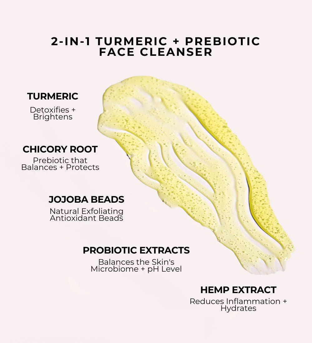 KOVO Essentials Turmeric + Prebiotic Face Cleanser