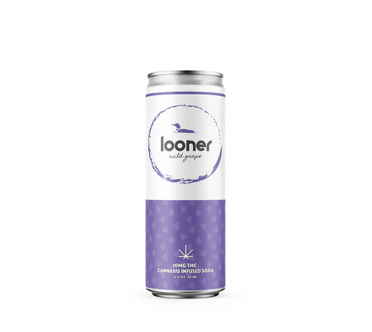 Looner D9 10mg THC Soda | Wild Grape