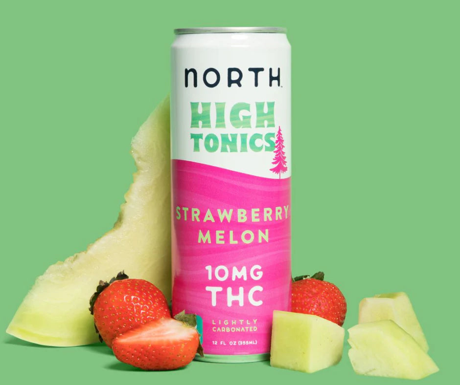 NORTH 10mg D9 THC High Tonic | Strawberry Melon