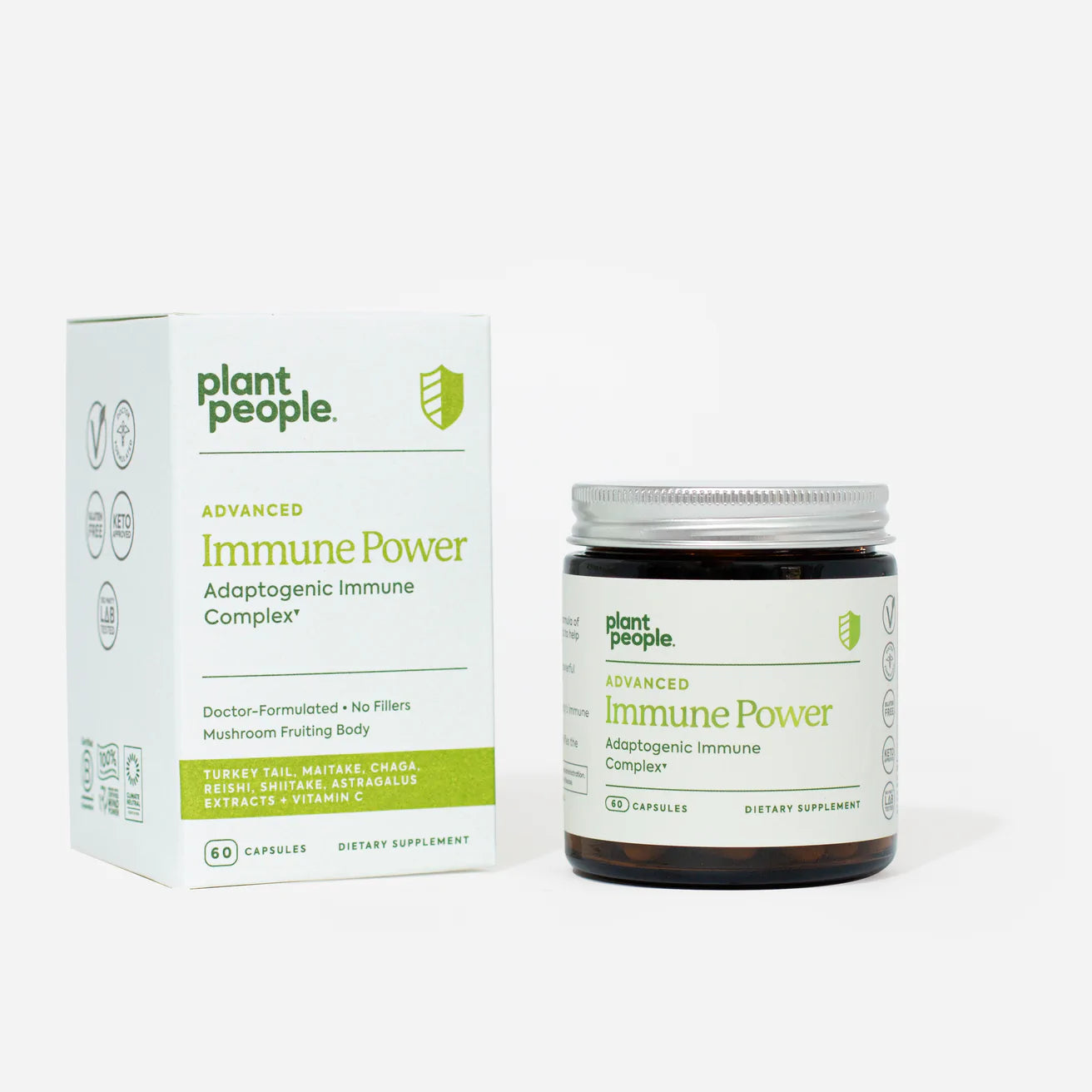 Plant People Mushroom Capsules | Advanced Immune Power