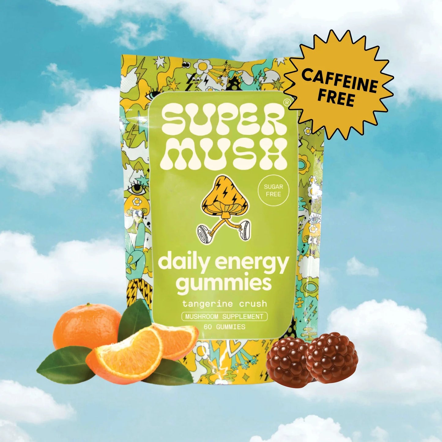 SuperMush Daily Energy Mushroom Gummies