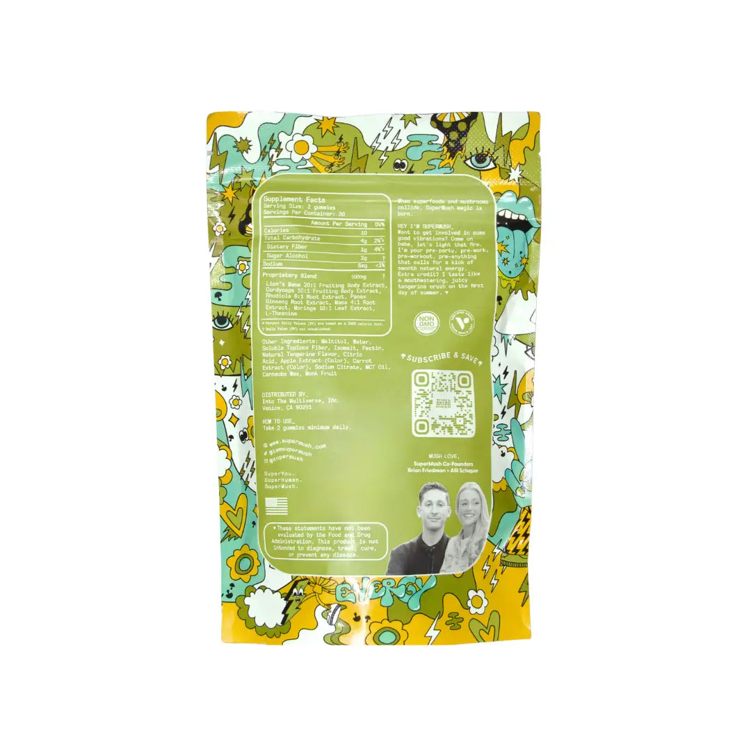 SuperMush Daily Energy Mushroom Gummies