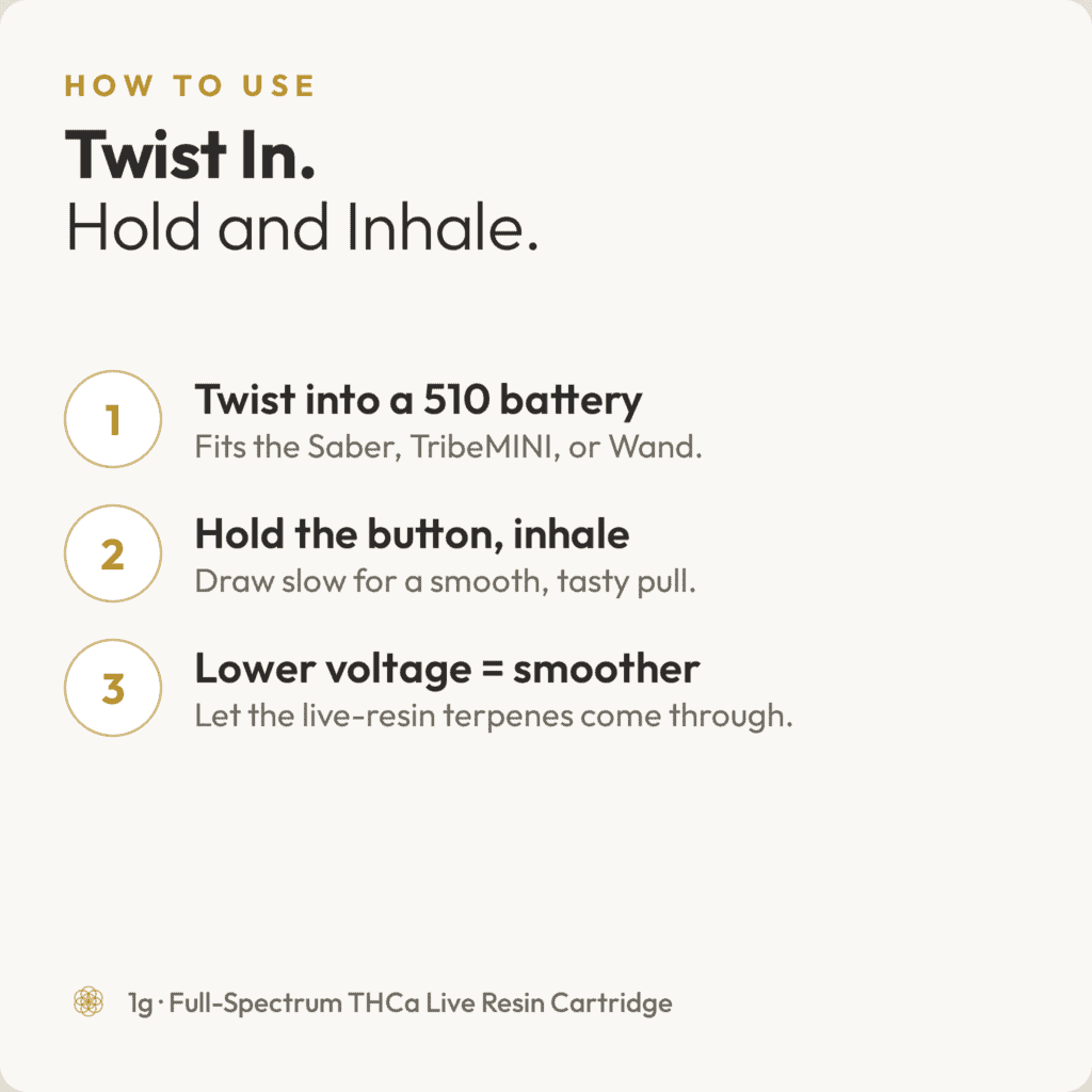 TribeTokes THCa Live Resin Vape Cart (1g)