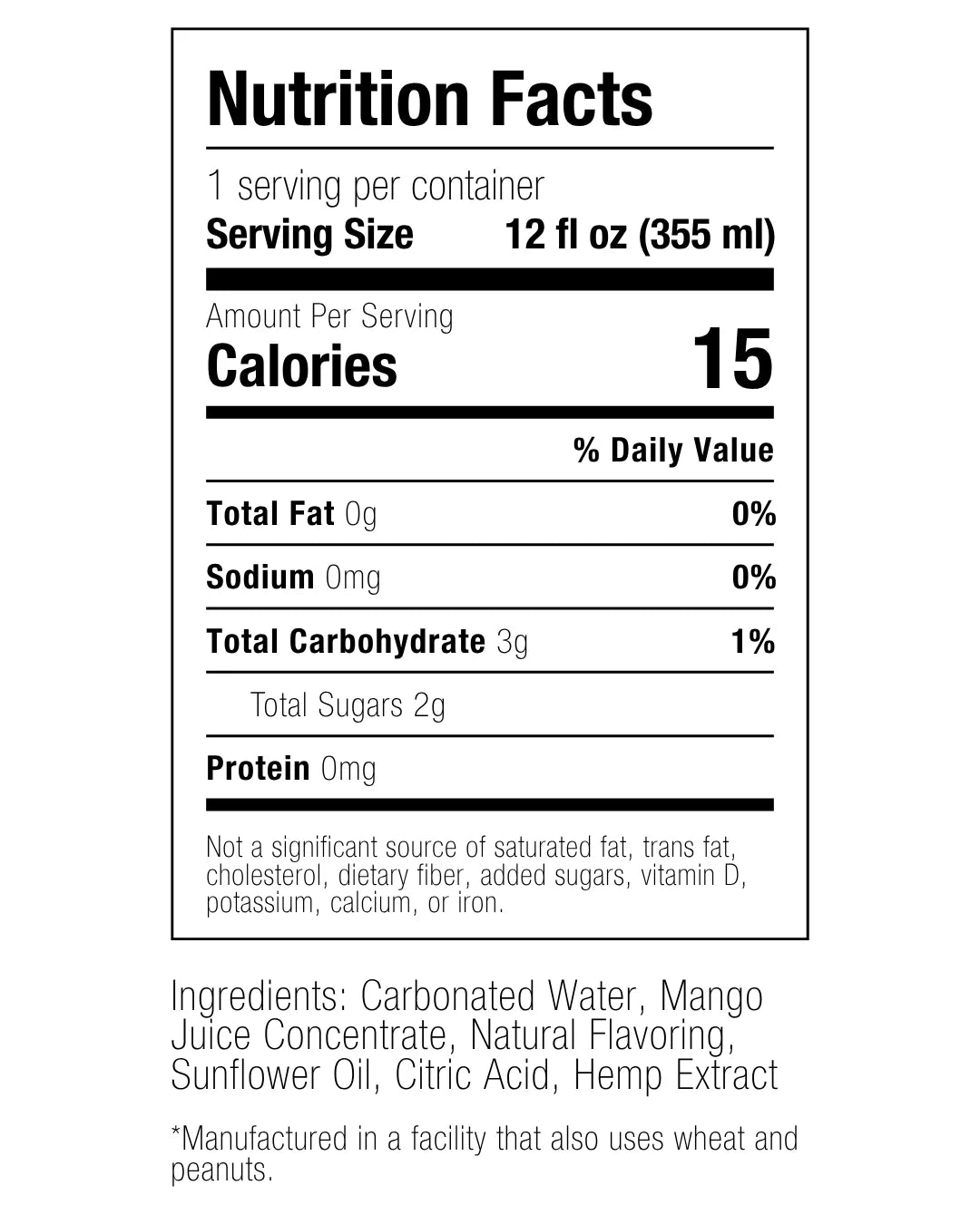 WYLD Hybrid Mango 10mg THC 10mg CBD Sparkling Water | Restore