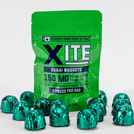XITE D9 Dubai THC Chocolate Nuggets (200mg)