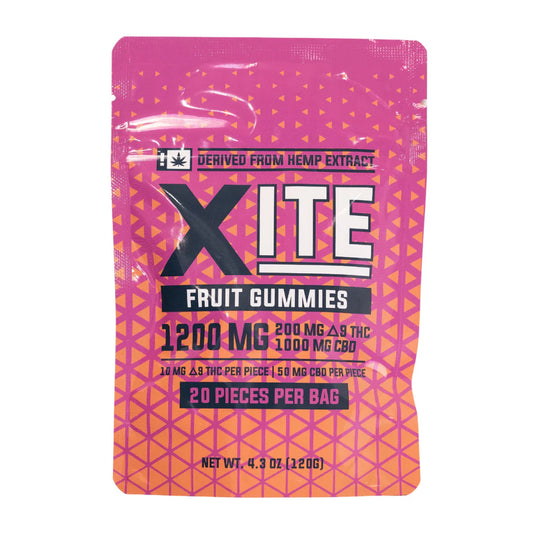 XITE D9 THC Fruit Gummies (1200mg)