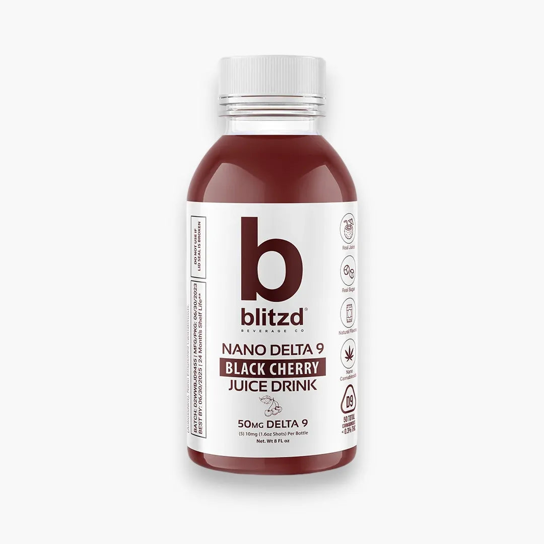 Blitzd 50mg Nano Delta 9 THC Juice | Black Cherry