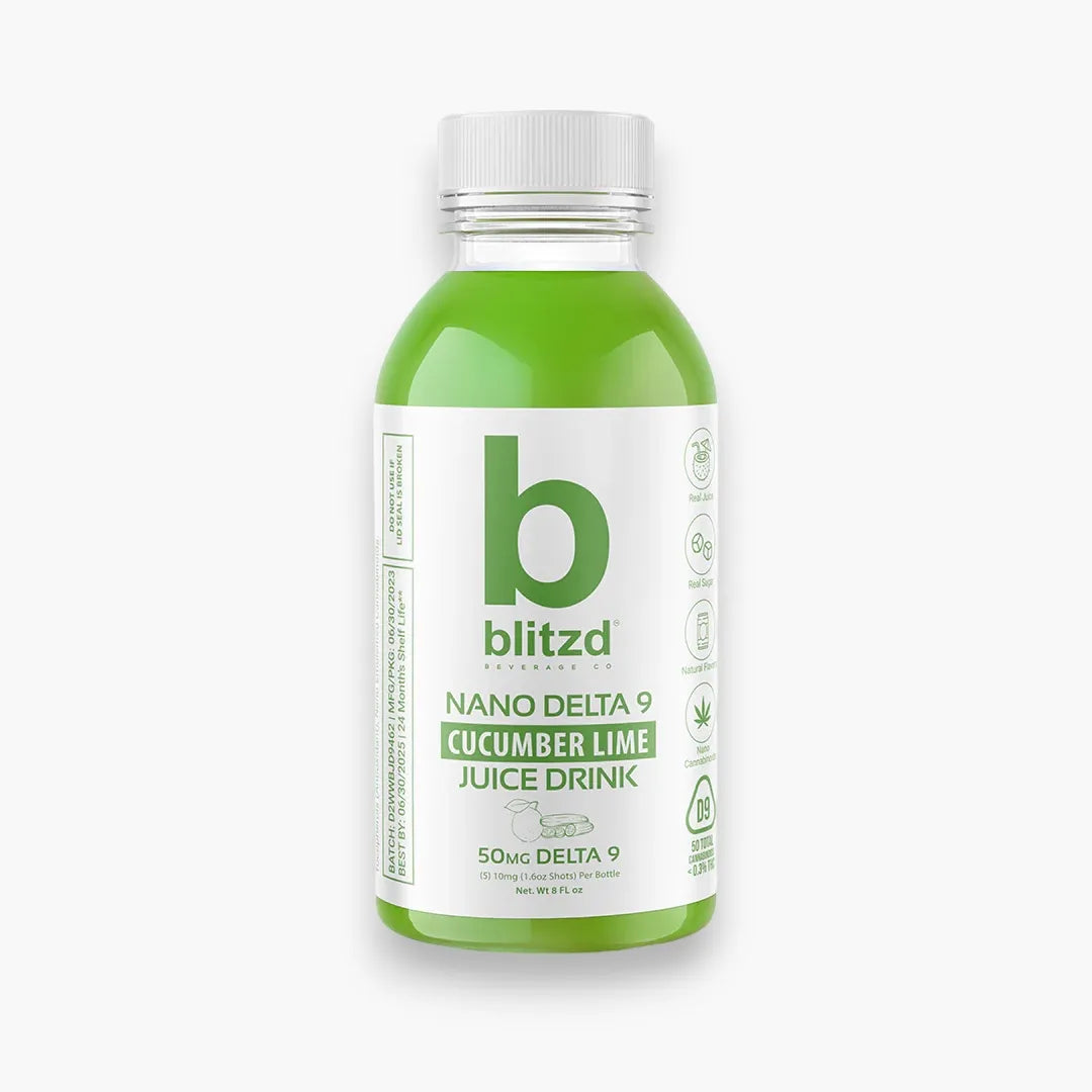 Blitzd 50mg Nano Delta 9 THC Juice | Cucumber Lime