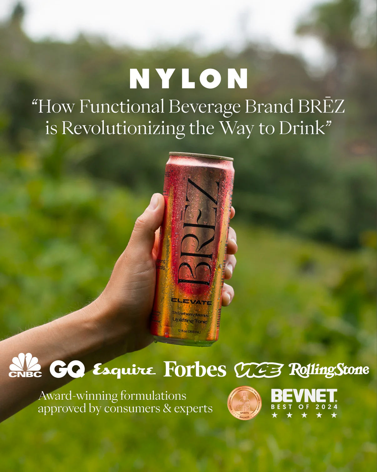 BRĒZ Elevate Adaptogens Infused Drink (12oz)