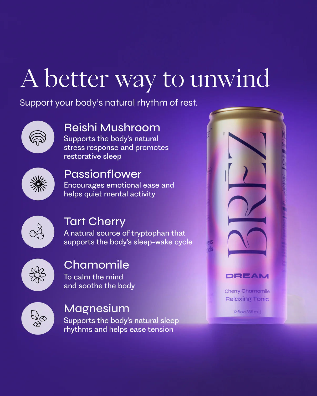 BRĒZ Dream Adaptogens Infused Drink (12oz)