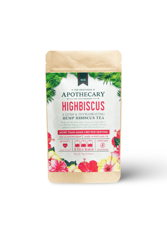 The Brothers Apothecary CBD Tea | Highbiscus (3-pack) image 0