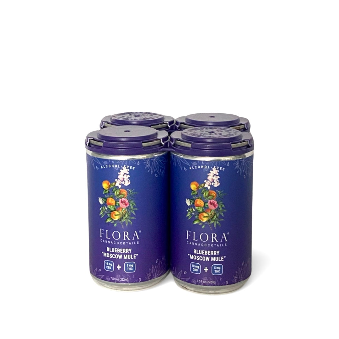 Flora D9 Canna Cocktail | Blueberry "Moscow Mule" (4 pack) image 0