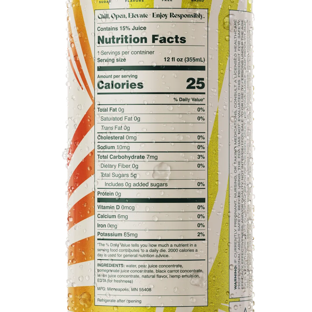 Hippie Water 5mg D9 THC Drink | Winter Groove