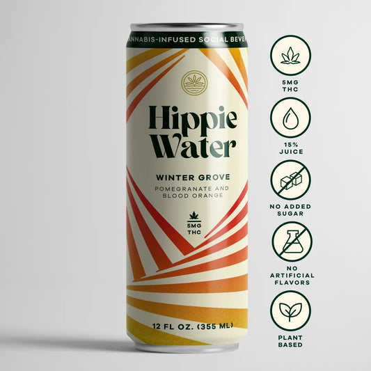 Hippie Water 5mg D9 THC Drink | Winter Groove
