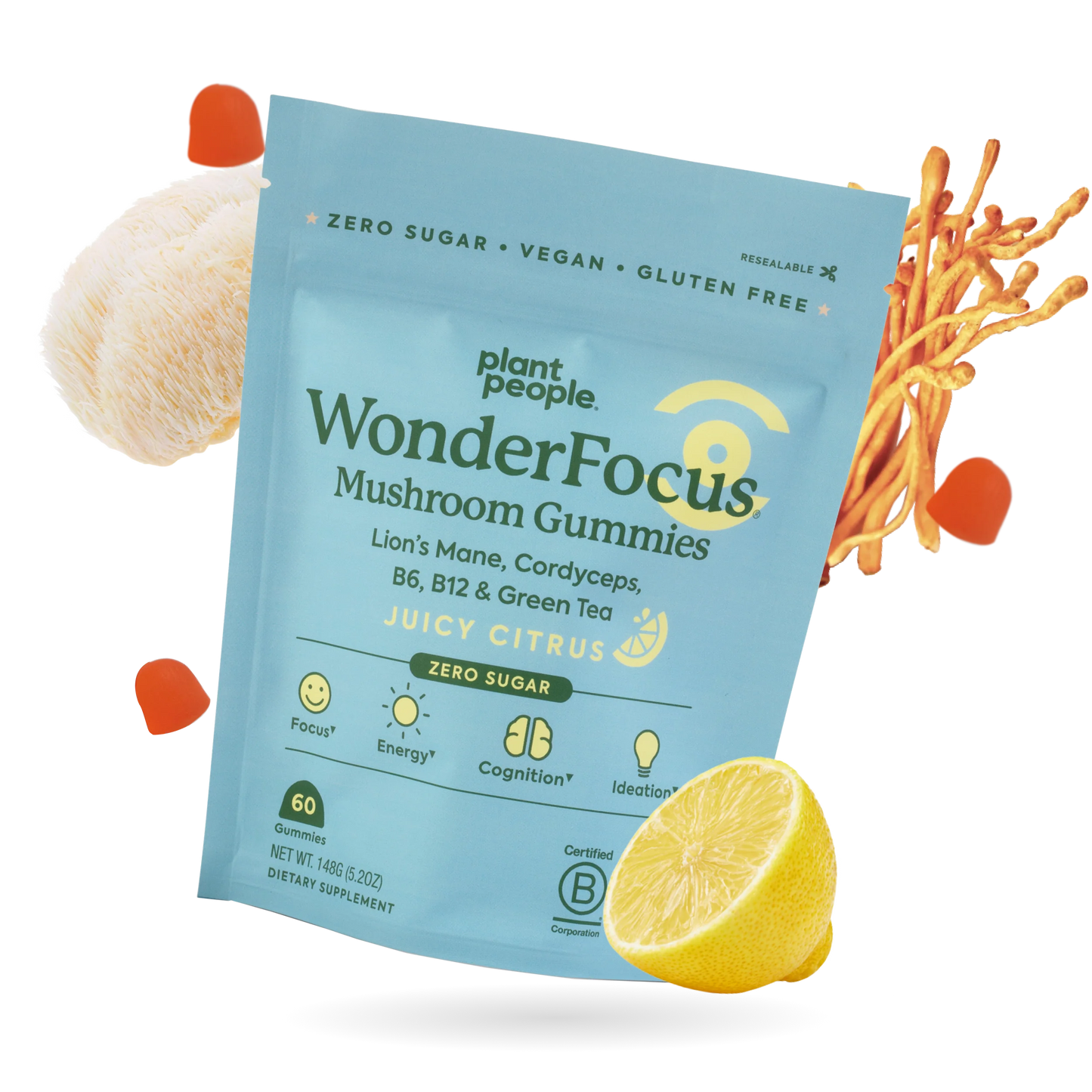 Plant People WonderFocus Mushroom Gummies